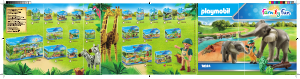 Manuale Playmobil set 70324 Zoo Guardiano dello zoo con elefanti