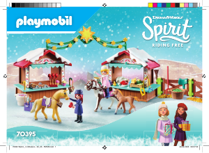 Handleiding Playmobil set 70395 Spirit Kerstmis in miradero