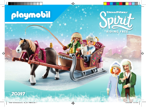 Mode d’emploi Playmobil set 70397 Spirit Calèche d'hiver