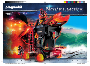 Handleiding Playmobil set 70393 Novelmore Burnham raiders vurige stormram