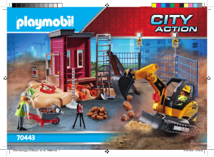 Mode d’emploi Playmobil set 70443 Construction Mini-pelleteuse et chantier