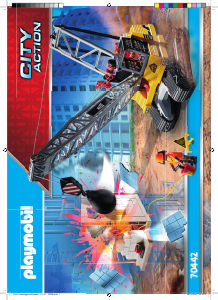 Handleiding Playmobil set 70442 Construction Kabelgraafmachine met bouwonderdeel