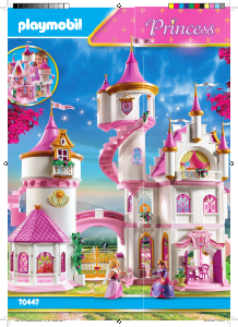 Manual Playmobil set 70447 Fairy Tales Grande castelo das princesas