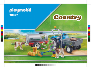 Handleiding Playmobil set 70367 Farm Landbouwer met maaimachine