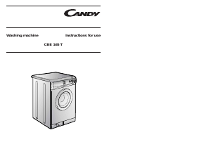 Manual Candy CBE 165T-80 Washing Machine