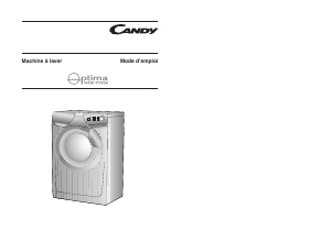 Mode d’emploi Candy CO 126F-47 Lave-linge