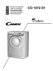 Handleiding Candy CO 1072 D1 Optima Wasmachine