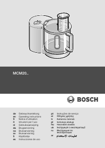 Manuale Bosch MCM2054 Robot da cucina