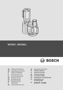 Manual Bosch MCM2150 Robot de cozinha