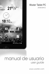 Manual de uso Woxter 50 BL Tablet