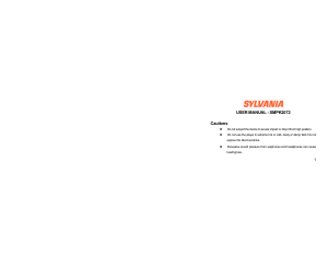 Bruksanvisning Sylvania SMPK2072 Mp3 spelare
