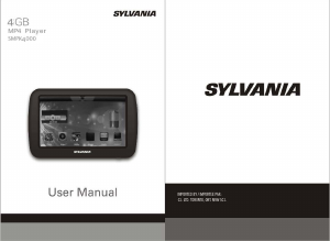 Manual Sylvania SMPK4000 Mp3 Player