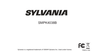 Manual Sylvania SMPK4038B Mp3 Player