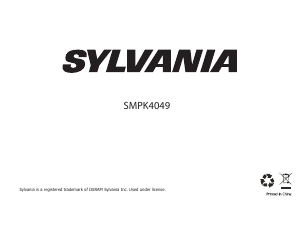 Bruksanvisning Sylvania SMPK4049 Mp3 spelare