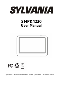 Bruksanvisning Sylvania SMPK4230 Mp3 spelare