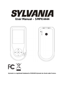 Bruksanvisning Sylvania SMPK4444 Mp3 spelare