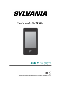 Bruksanvisning Sylvania SMPK4964 Mp3 spelare