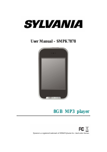 Bruksanvisning Sylvania SMPK7878 Mp3 spelare