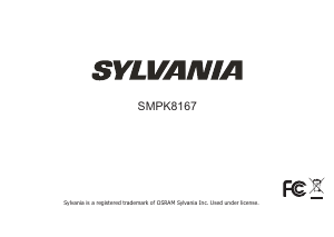 Handleiding Sylvania SMPK8167 Mp3 speler