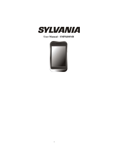 Bruksanvisning Sylvania SMPK8854B Mp3 spelare