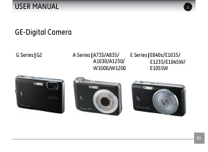 Manual GE W1000 Digital Camera