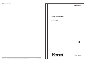 Handleiding FERM TCM4002 Tegelsnijder