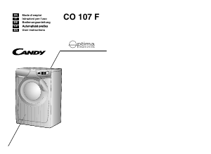 Manuál Candy CO 107F/L1-S Pračka