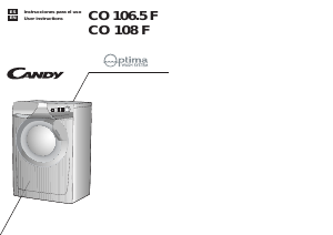 Manual Candy CO 108F-12S Washing Machine