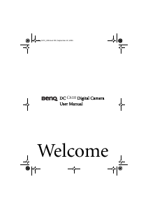 Handleiding BenQ DC C610 Digitale camera