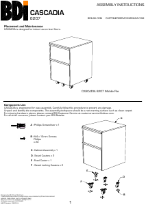 Handleiding BDI Cascadia 6207 Kast