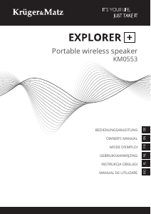 Manual Krüger and Matz KM0553 Explorer+ Difuzor
