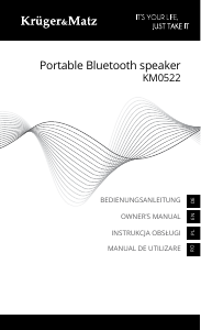 Instrukcja Krüger and Matz KM0522 Głośnik