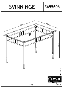 Manuál JYSK Svinninge (76x120x77) Jídelní stůl