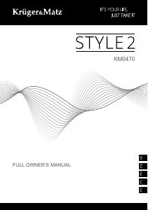 Manual Krüger and Matz KM0470S Style 2 Smart Watch