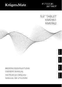 Manual Krüger and Matz KM0962-B Tabletă