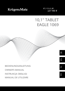 Manual Krüger and Matz KM1069 Eagle Tabletă