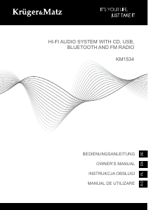 Manual Krüger and Matz KM1534 Stereo set