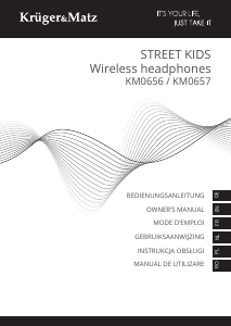 Manual Krüger and Matz KM0656 Street Kids Căşti