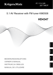 Manual Krüger and Matz KM0508 Receptor