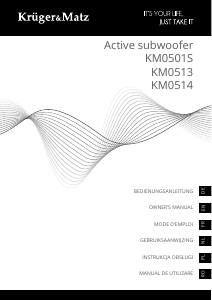 Bedienungsanleitung Krüger and Matz KM0501S Subwoofer