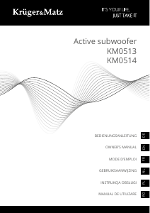 Instrukcja Krüger and Matz KM0514 Subwoofer