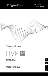 Manual Krüger and Matz KM0454-B Live 6+ Mobile Phone