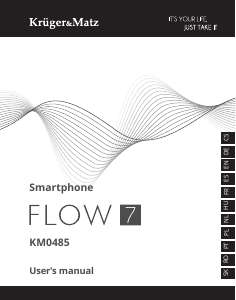 Mode d’emploi Krüger and Matz KM0485-B Flow 7 Téléphone portable
