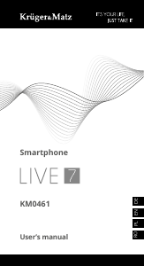 Manual Krüger and Matz KM0461-B Live 7 Mobile Phone