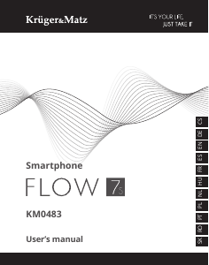 Mode d’emploi Krüger and Matz KM0483-N Flow 7s Téléphone portable