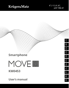 Manual Krüger and Matz KM0453-G Move 8 Mobile Phone