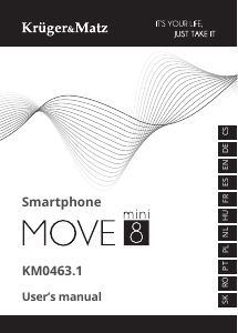 Instrukcja Krüger and Matz KM04631-G Move 8 Mini Telefon komórkowy