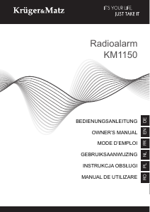 Manual Krüger and Matz KM1150 Radio cu ceas