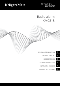 Manual Krüger and Matz KM0815 Radio cu ceas