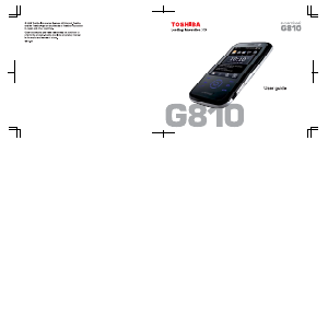 Manual Toshiba G810 Portege Mobile Phone